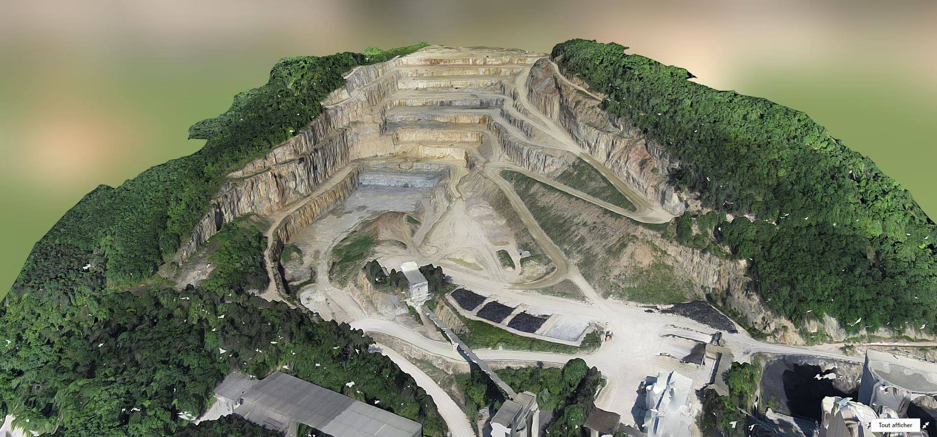 Drone modélisation 3D de mines et carrières